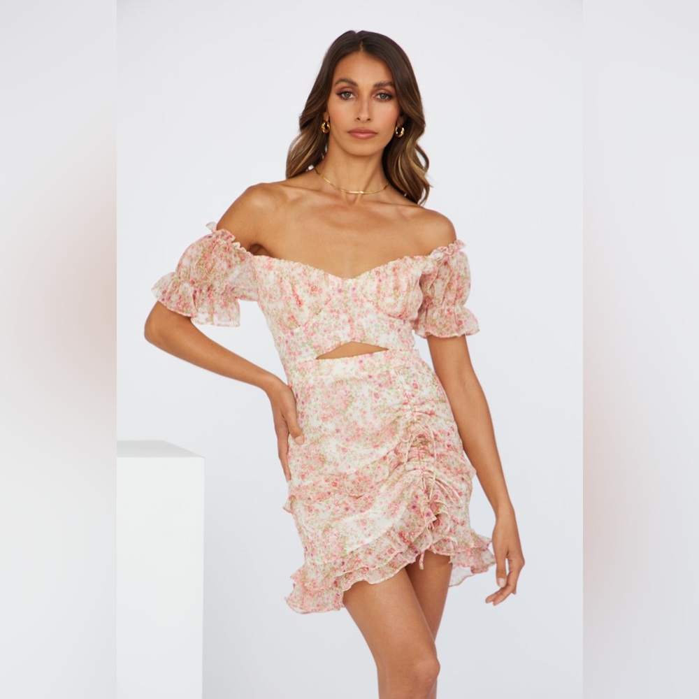 Saints + Secrets Hello Molly floral mini dress XS